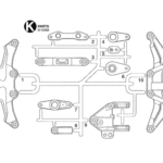 Tamiya 0115355 RC K Parts for 58345 Ferrari F430 (TA05)