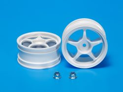 Tamiya 53232 1/10 Scale RC One-Piece Racing Spoke Wheels (1 Pair)