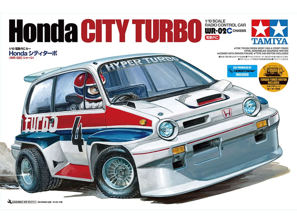 Tamiya 58611 1/10 Honda City Turbo (WR-02C Chassis) - 田宮