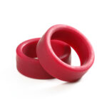 Tamiya 95208 1/32 Mini 4WD Low Friction Low Profile Tire (Maroon, 2pcs.)