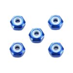 Tamiya 95459 2mm Aluminum Lock Nut (Dark Blue, 5pcs.)