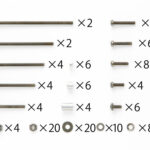 Tamiya 95233 Mini 4WD Black Plated Screw Set