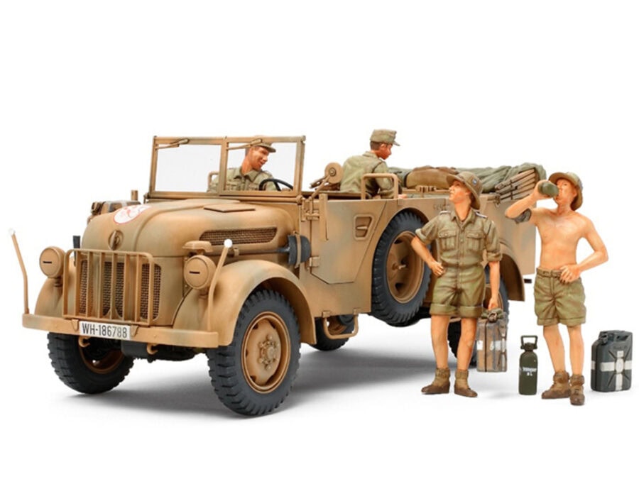 Tamiya 35305 1/35 German Steyr Type 1500A/01 & Africa Corps Infantry at Rest：圖片 1