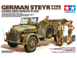 Tamiya 35305 1/35 German Steyr Type 1500A/01 & Africa Corps Infantry at Rest:圖片 2