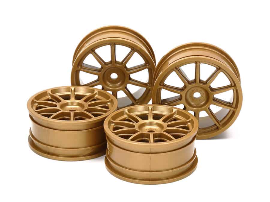 Tamiya 51022 Medium-Narrow 10-Spoke Wheels (24mm)：圖片 1