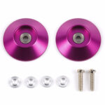 Tamiya 95541 HG 19mm Tapered Aluminum Ball-Race Rollers (Ringless/Purple)