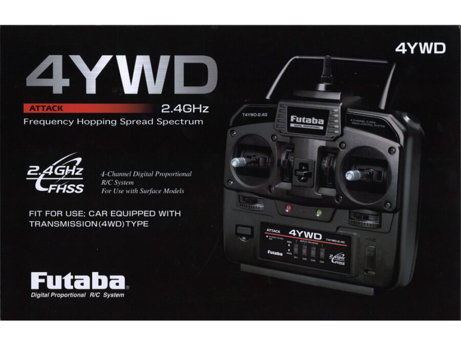 Futaba 4YWD 2.4GHz FHSS 4-Channel Radio System w/R214GF-E：圖片 2