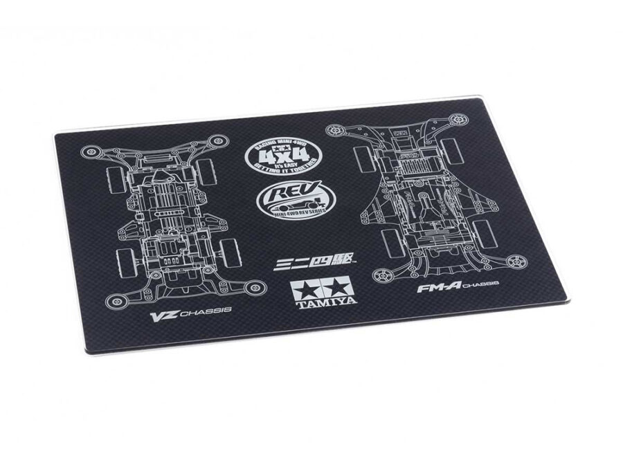 Tamiya 67453 Mini 4WD Setting Board (FM-A & VZ Chassis / Carbon Pattern)：圖片 1
