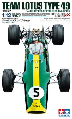 Tamiya 12052 1/12 Team Lotus Type 49 1967 (w/Photo-Etched Parts)：圖片 2