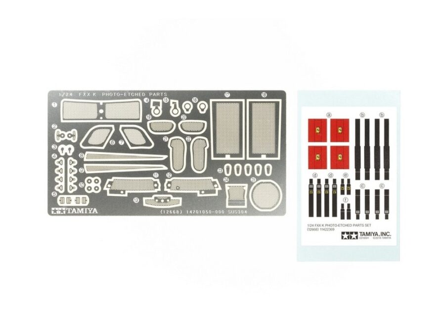 Tamiya 12668 1/24 Ferrari FXX K Photo-Etched Parts Set：圖片 1