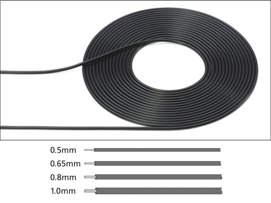 Tamiya 12675 Cable (0.5mm Outer Diameter / Black)：圖片 1