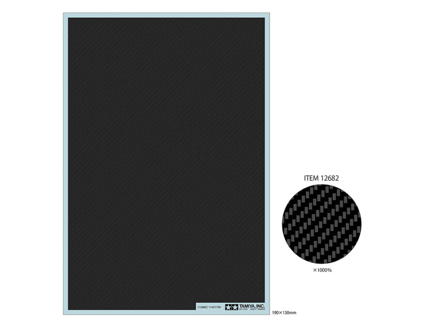 Tamiya 12682 Carbon Pattern Decal (Twill Weave/Extra Fine)：圖片 1