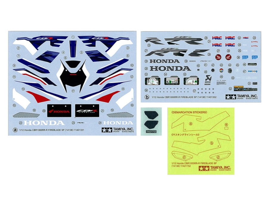 Tamiya 14138 1/12 Honda CBR1000RR-R FIREBLADE SP：圖片 7