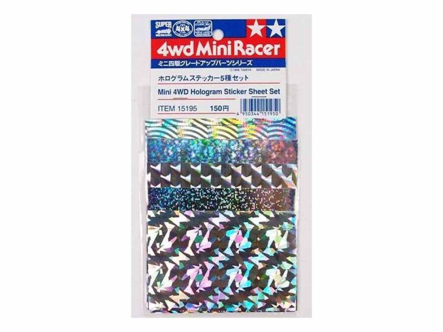 Tamiya 15195 1/32 Mini 4WD Hologram Sticker Sheet Set：圖片 1
