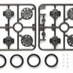 Tamiya 15443 Low-Profile Tire & 1-Way Wheel Set