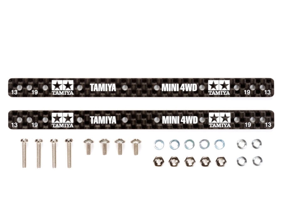 Tamiya 15497 1/32 Mini 4WD HG Carbon Reinforcing Plate for 13/19mm Roller 1.5mm：圖片 2