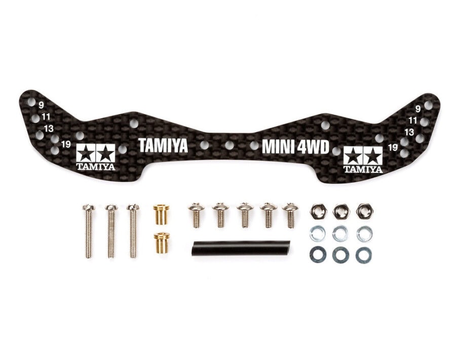Tamiya 15498 HG Carbon Wide Front Plate (1.5mm)：圖片 1