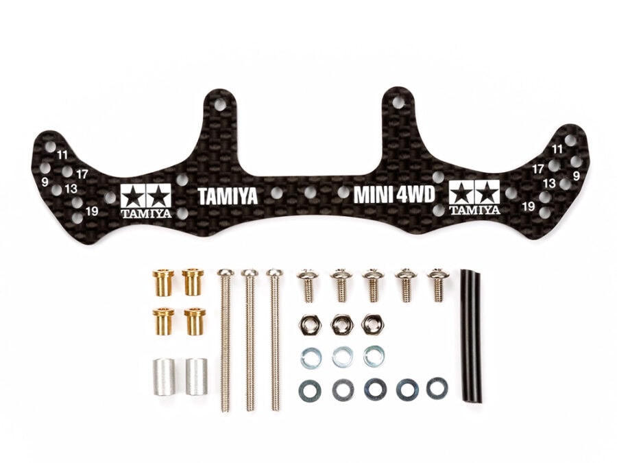 Tamiya 15499 1/32 Mini 4WD HG Carbon Wide Rear Plate (1.5mm)：圖片 1