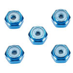 Tamiya 15500 1/32 Mini 4WD 2mm Aluminum Lock Nut (Blue, 5pcs.)