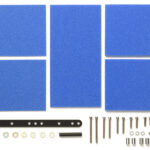 Tamiya 15512 1/32 Mini 4WD Brake Sponge Set (Mild, 1/2/3mm Blue)
