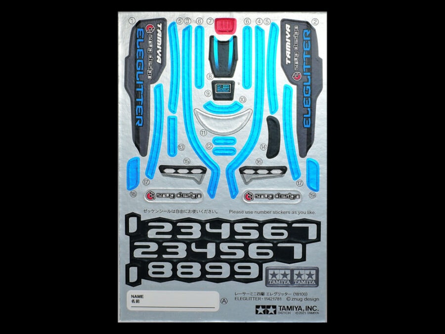 Tamiya 18100 1/32 Mini 4WD Eleglitter (VZ Chassis)：圖片 11