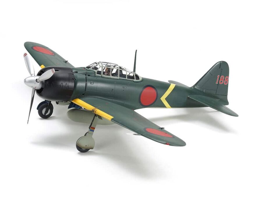 Tamiya 21098 1/48 Mitsubishi Zero Type Fighter-Equipped Fighter Type 22 Type 582 Squadron # 188 (Completed)：圖片 1