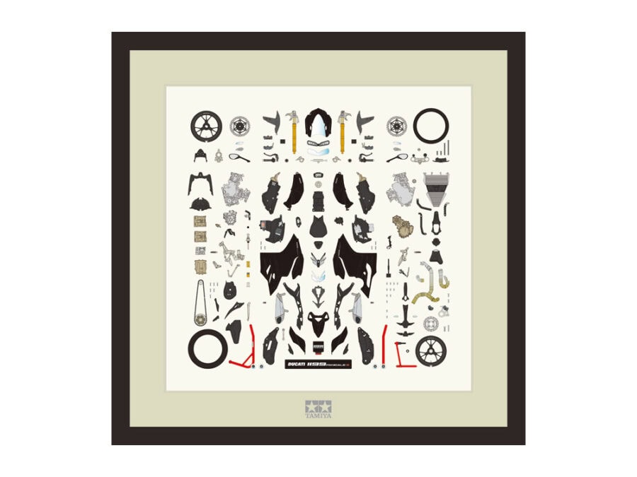 Tamiya 21236 1/12 Scale Ducati 1199 Panigale S Parts Panel (Black Version)：圖片 1