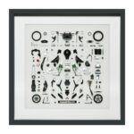 Tamiya 21240 1/12 Scale Kawasaki Ninja H2R Parts Panel