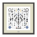 Tamiya 21242 1/12 Scale YAMAHA YZF-R1M 2018 Parts Panel