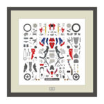 Tamiya 21243 1/12 Scale Honda CBR1000RR-R FIREBLADE SP RED Parts Panel