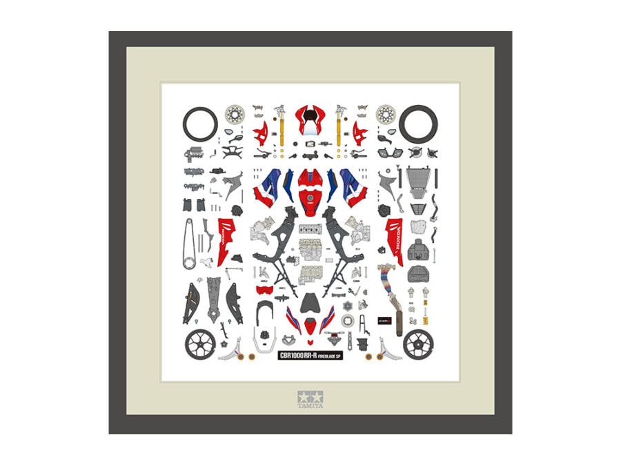 Tamiya 21243 1/12 Scale Honda CBR1000RR-R FIREBLADE SP RED Parts Panel：圖片 1