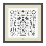 Tamiya 1/12 Scale Honda CBR1000RR-R FIREBLADE SP Black Parts Panel