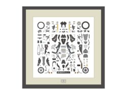 Tamiya 1/12 Scale Honda CBR1000RR-R FIREBLADE SP Black Parts Panel