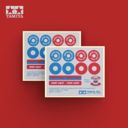 Tamiya 92431 Lightweight Double Aluminium Rollers 13-12mm Black TKC 25th Anniversary Special：圖片 5