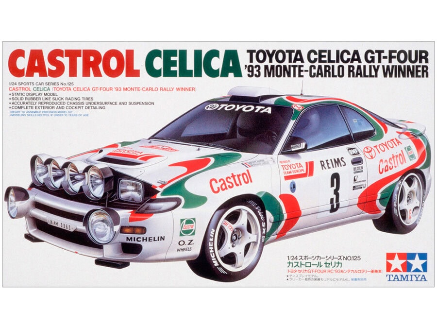 Tamiya 24125 1/24 Castrol Celica (Toyota Celica GT-Four '93 Monte-Carlo Rally Winner)：圖片 2