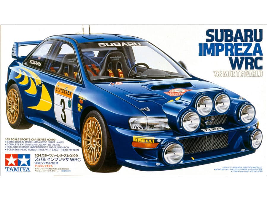 Tamiya 24199 1/24 Subaru Impreza WRC '98 Monte-Carlo：圖片 2