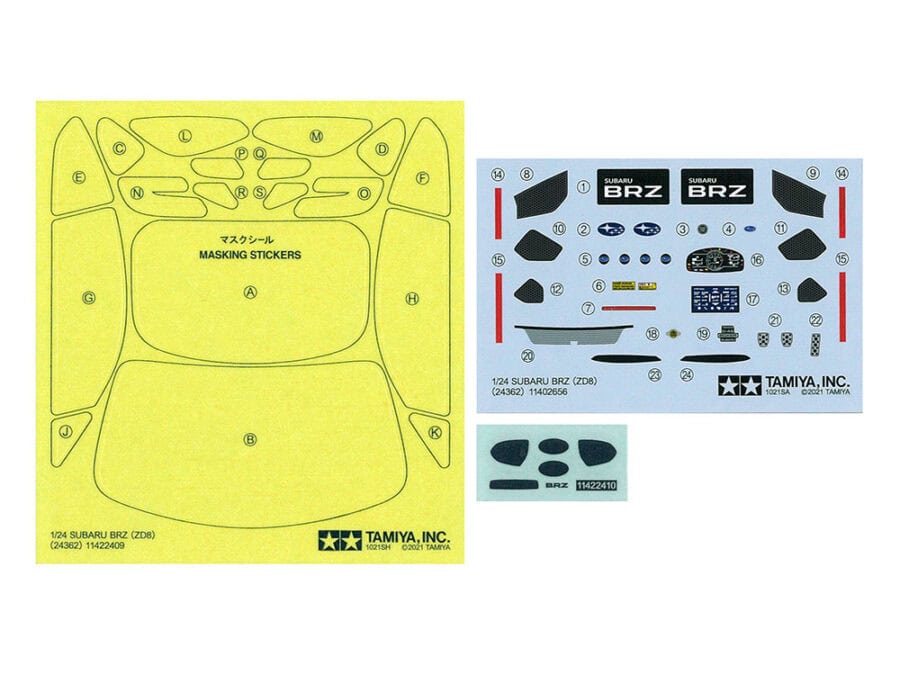 Tamiya 24362 1/24 Subaru BRZ (ZD8)：圖片 12