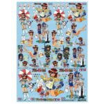 Tamiya 25157 Tamiya Mascot Decal Set - Vol.2 (Moko-chan)