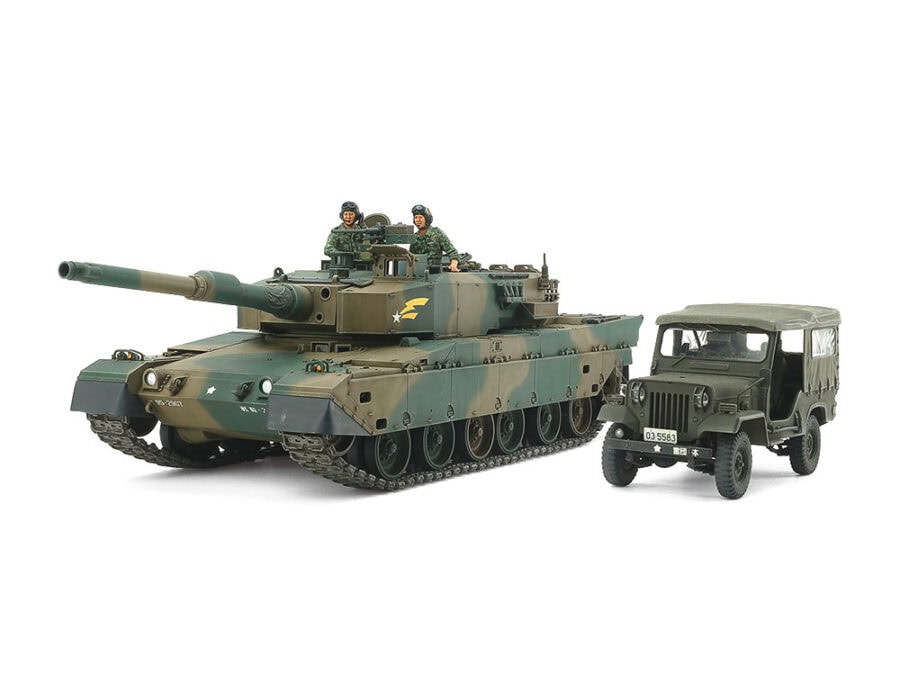 Tamiya 25186 1/35 JGSDF Type 90 Tank & Type 73 Light Truck Set：圖片 1