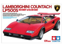 Tamiya 25419 1/24 Lamborghini Countach LP500S (Red Body w/Clear Coat)：圖片 2