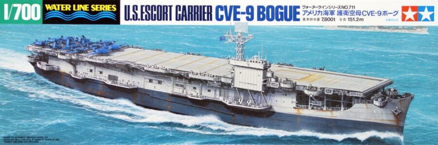 Tamiya 31711 1/700 CVE-9 Bogue - US  Escort Carrier：圖片 1