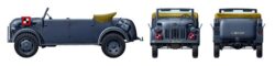Tamiya 32553 1/48 German STEYR Type 1500A Kommandeurwagen：圖片 3