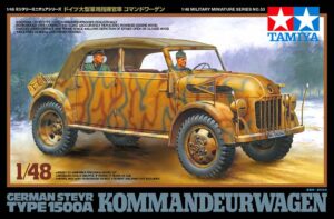 Tamiya 32553 1/48 German STEYR Type 1500A Kommandeurwagen：圖片 2