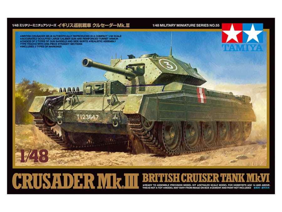 Tamiya 32555 1/48 Crusader Mk.III British Cruiser Tank Mk.VI：圖片 2