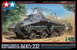 Tamiya 32574 1/48 German 8-Wheeled Heavy Armored Car Sd.Kfz.232：圖片 2