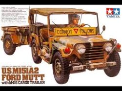 Tamiya 35130 1/35 U.S. M151A2 Ford Mutt with M416 Cargo Trailer：圖片 2