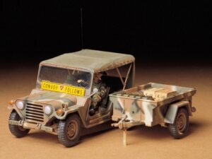 Tamiya 35130 1/35 U.S. M151A2 Ford Mutt with M416 Cargo Trailer