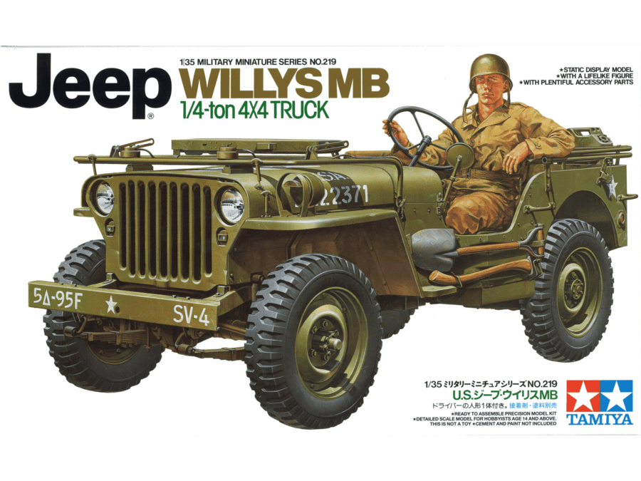 Tamiya 35219 1/35 U.S. Jeep Willys MB 1/4-ton 4x4 Truck：圖片 2