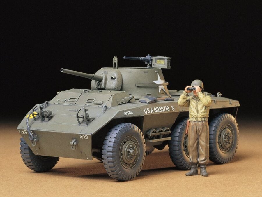 Tamiya 35228 1/35 U.S. M8 Light Truck Greyhound：圖片 1