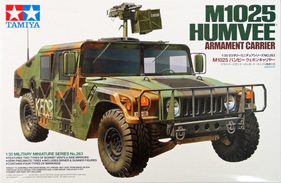Tamiya 35263 1/35 M1025 Humvee Armament Carrier：圖片 1